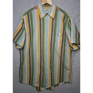 Vintage Lacoste Striped Short Sleeve Shirt Size 42, RN87651